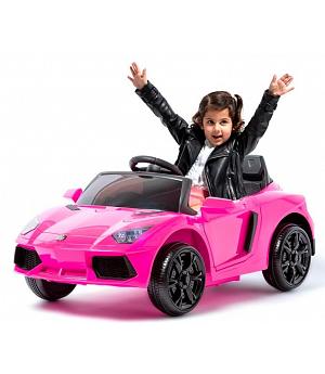 COCHE DE BATERÍA 12V NIÑOS, MANDO RC, DEPORTIVOSTYLE, FUCSIA - ATDEPORTIVOFUCSIA